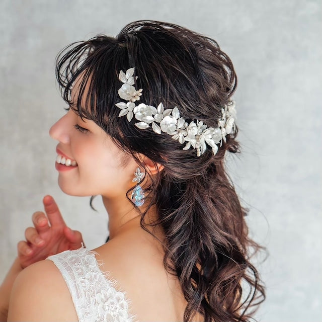 【ヘッドドレス】digne ブライダルヘッドアクセサリー 【結婚式 ヘアアクセサリー】