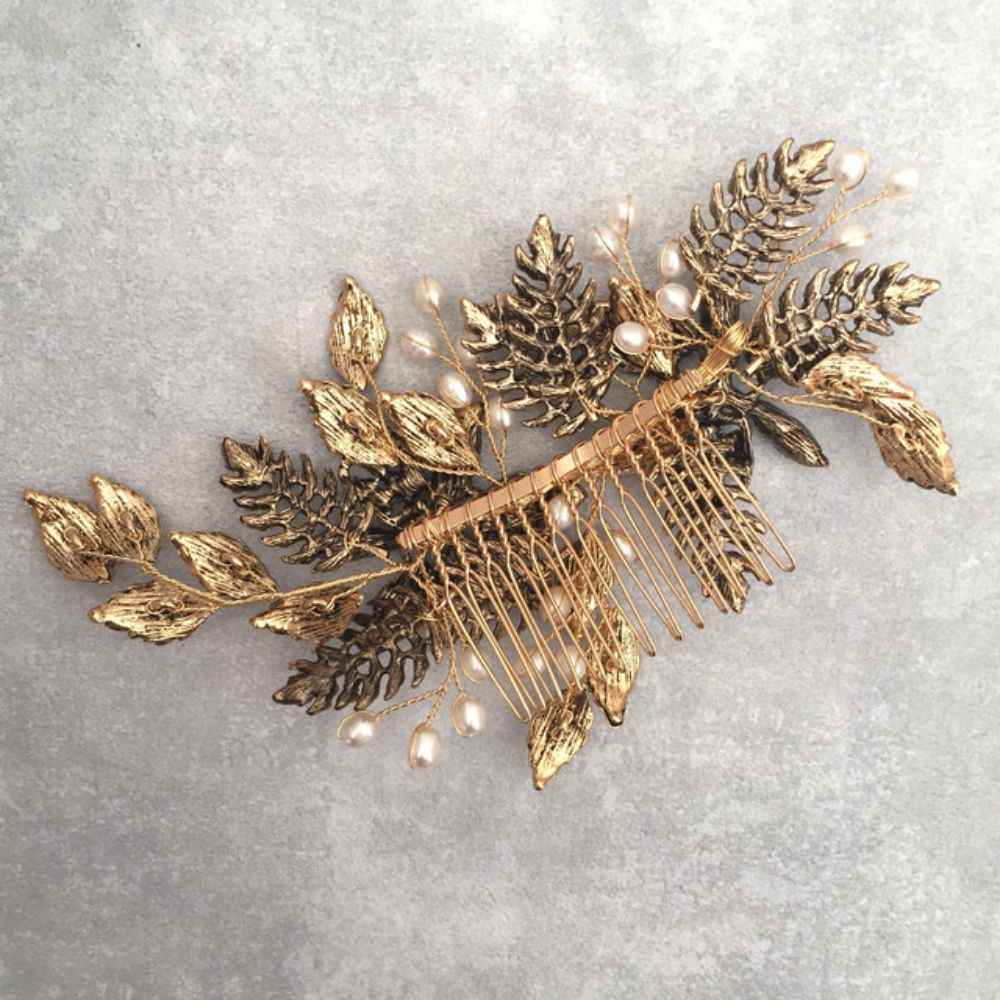 【ヘッドドレス】leaf shower ブライダルヘッドドレス 【結婚式 ヘアアクセサリー】