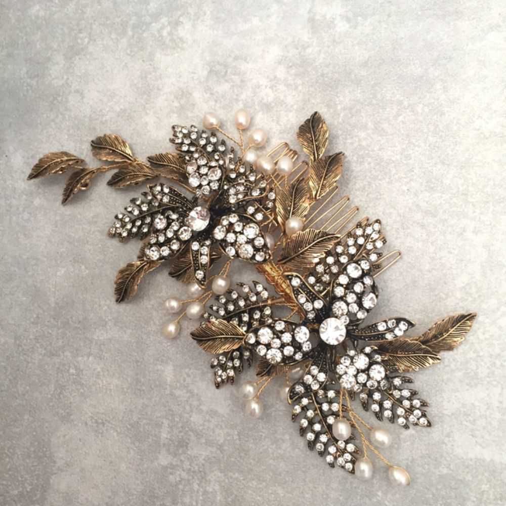 【ヘッドドレス】leaf shower ブライダルヘッドドレス 【結婚式 ヘアアクセサリー】