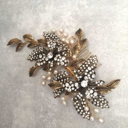 【ヘッドドレス】leaf shower ブライダルヘッドドレス 【結婚式 ヘアアクセサリー】