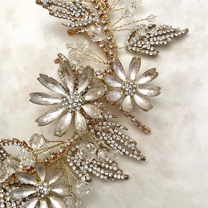 【ヘッドドレス】prier フラワーウェディングヘッドアクセサリー 【結婚式 ヘアアクセサリー】