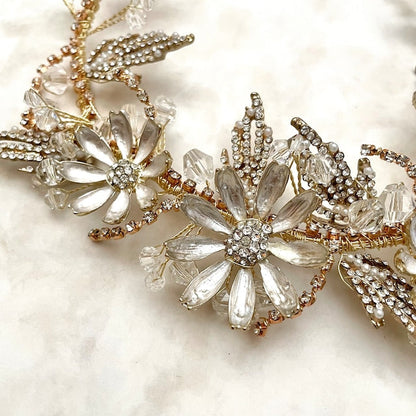 【ヘッドドレス】prier フラワーウェディングヘッドアクセサリー 【結婚式 ヘアアクセサリー】