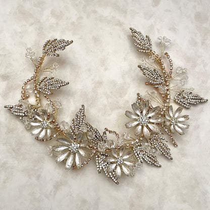 【ヘッドドレス】prier フラワーウェディングヘッドアクセサリー 【結婚式 ヘアアクセサリー】