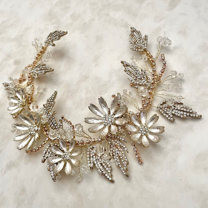 【ヘッドドレス】prier フラワーウェディングヘッドアクセサリー 【結婚式 ヘアアクセサリー】