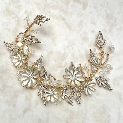 【ヘッドドレス】prier フラワーウェディングヘッドアクセサリー 【結婚式 ヘアアクセサリー】