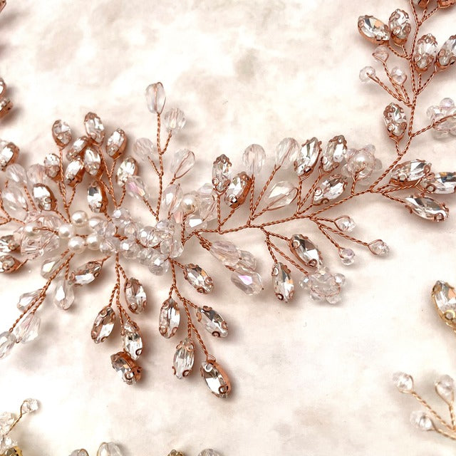 【ヘッドドレス】clair ブライダル小枝ヘッドアクセサリー 【結婚式 ヘアアクセサリー】