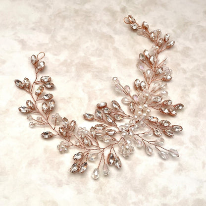 【ヘッドドレス】clair ブライダル小枝ヘッドアクセサリー 【結婚式 ヘアアクセサリー】