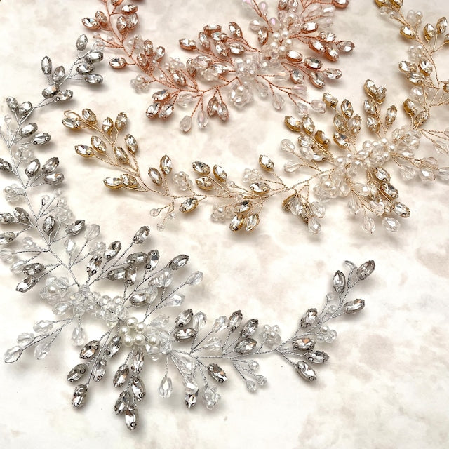 【ヘッドドレス】clair ブライダル小枝ヘッドアクセサリー 【結婚式 ヘアアクセサリー】