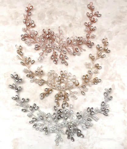 【ヘッドドレス】clair ブライダル小枝ヘッドアクセサリー 【結婚式 ヘアアクセサリー】