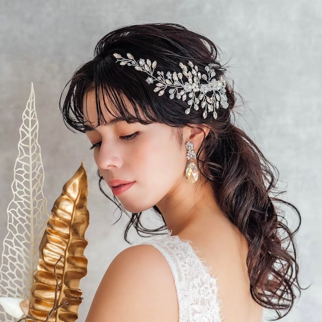 【ヘッドドレス】clair ブライダル小枝ヘッドアクセサリー 【結婚式 ヘアアクセサリー】