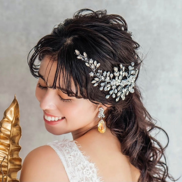 【ヘッドドレス】clair ブライダル小枝ヘッドアクセサリー 【結婚式 ヘアアクセサリー】