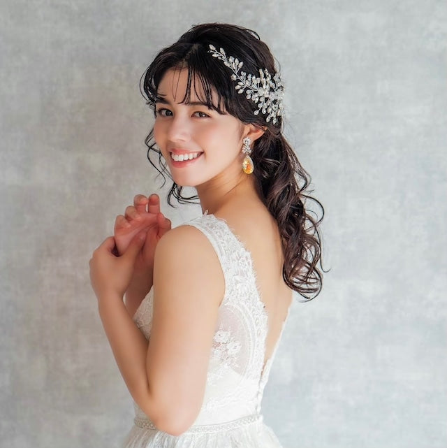 【ヘッドドレス】clair ブライダル小枝ヘッドアクセサリー 【結婚式 ヘアアクセサリー】