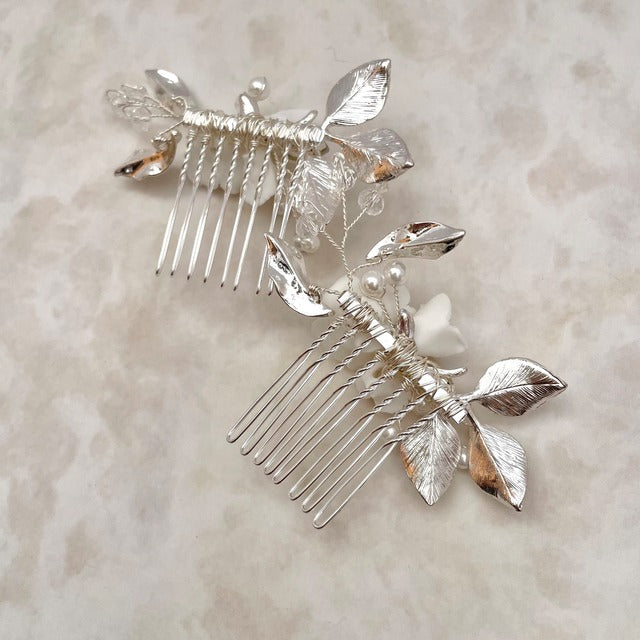 【ヘッドドレス】chipi ブライダルヘアコームセット 【結婚式 ヘアアクセサリー】