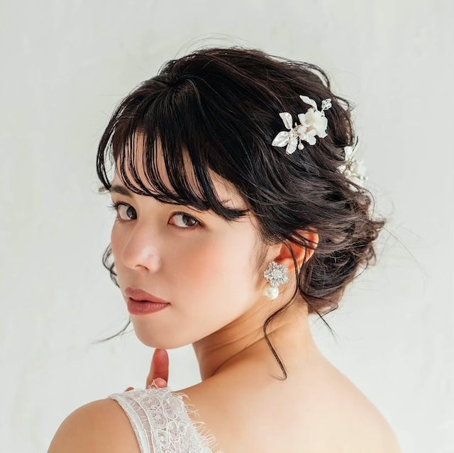 【ヘッドドレス】chipi ブライダルヘアコームセット 【結婚式　ヘアアクセサリー】