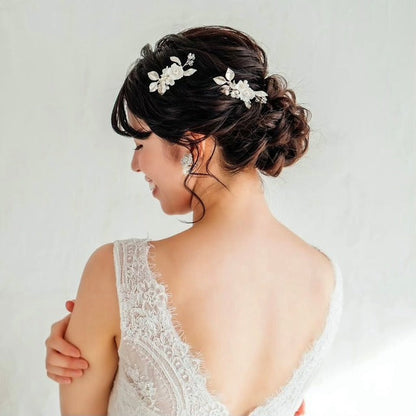 【ヘッドドレス】chipi ブライダルヘアコームセット 【結婚式 ヘアアクセサリー】