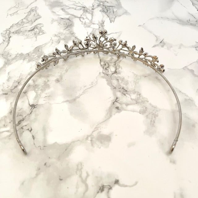 【ヘッドドレス】mieux ブライダルパールティアラ 【結婚式 ヘアアクセサリー】