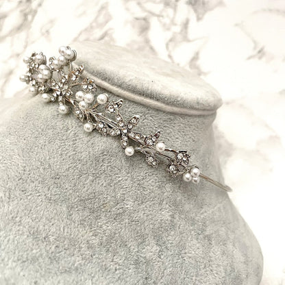 【ヘッドドレス】mieux ブライダルパールティアラ 【結婚式 ヘアアクセサリー】