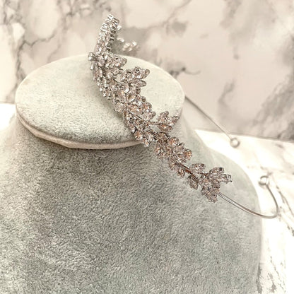 【ヘッドドレス】jurer ブライダルジルコニアティアラ 【結婚式 ヘアアクセサリー】