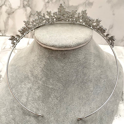 【ヘッドドレス】jurer ブライダルジルコニアティアラ 【結婚式 ヘアアクセサリー】