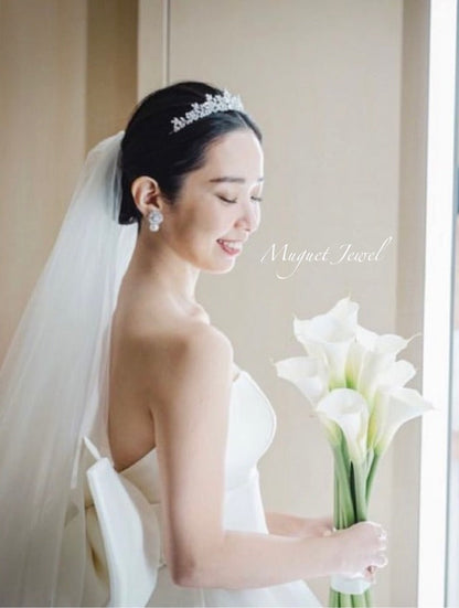 【ヘッドドレス】jurer ブライダルジルコニアティアラ 【結婚式 ヘアアクセサリー】