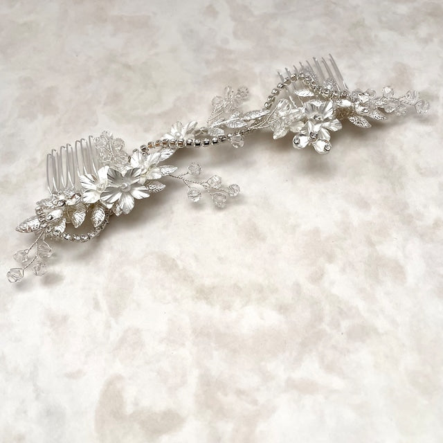 【ヘッドドレス】larme ウェディングヘッドアクセサリー 【結婚式 ヘアアクセサリー】