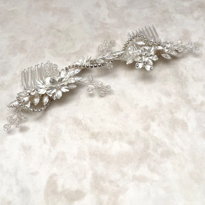 【ヘッドドレス】larme ウェディングヘッドアクセサリー 【結婚式 ヘアアクセサリー】