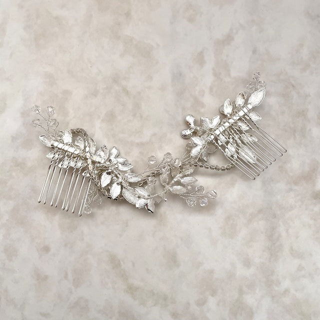 【ヘッドドレス】larme ウェディングヘッドアクセサリー 【結婚式 ヘアアクセサリー】