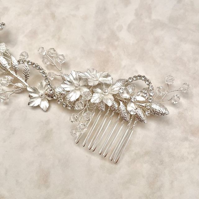 【ヘッドドレス】larme ウェディングヘッドアクセサリー 【結婚式　ヘアアクセサリー】