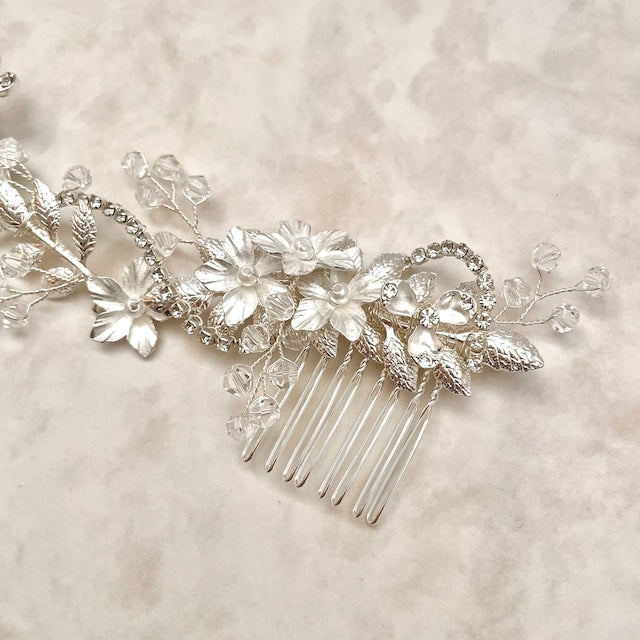 【ヘッドドレス】larme ウェディングヘッドアクセサリー 【結婚式 ヘアアクセサリー】