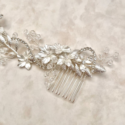 【ヘッドドレス】larme ウェディングヘッドアクセサリー 【結婚式 ヘアアクセサリー】
