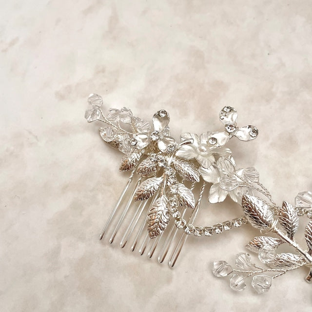 【ヘッドドレス】larme ウェディングヘッドアクセサリー 【結婚式 ヘアアクセサリー】