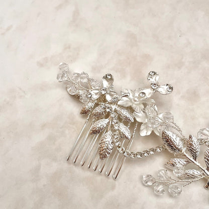 【ヘッドドレス】larme ウェディングヘッドアクセサリー 【結婚式 ヘアアクセサリー】