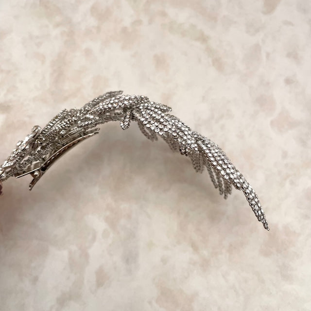 【ヘッドドレス】aile ビジューブライダルヘッドドレス 【結婚式 ヘアアクセサリー】