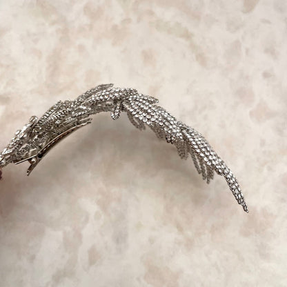 【ヘッドドレス】aile ビジューブライダルヘッドドレス 【結婚式 ヘアアクセサリー】