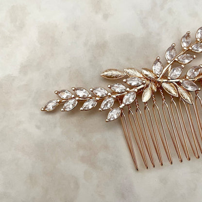 【ヘッドドレス】raffine ゴールドジルコニアヘッドドレス 【結婚式 ヘアアクセサリー】