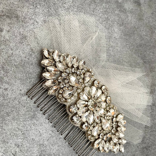 【ヘッドドレス】オリジナル商品 / tulleブライダルヘッドドレス 【結婚式 ヘアアクセサリー】