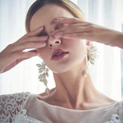 【ピアス】ブライダルピアス アンティークピアス 小枝ピアス ゴールド m18 【結婚式 ピアス イヤリング】