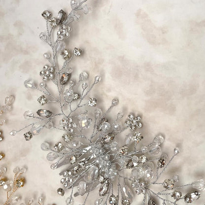 【ヘッドドレス】edelweiss ブライダル小枝ヘッドアクセサリー 【結婚式 ヘアアクセサリー】