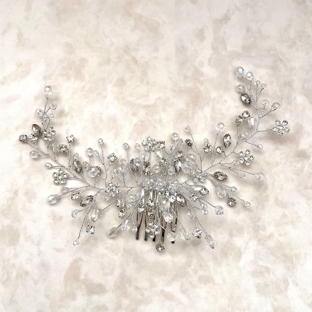 【ヘッドドレス】edelweiss ブライダル小枝ヘッドアクセサリー 【結婚式 ヘアアクセサリー】