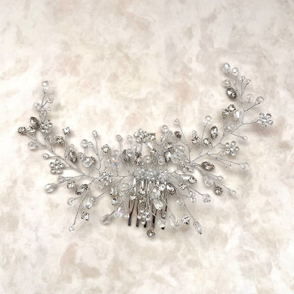 【ヘッドドレス】edelweiss ブライダル小枝ヘッドアクセサリー 【結婚式 ヘアアクセサリー】