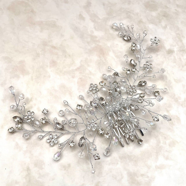 【ヘッドドレス】edelweiss ブライダル小枝ヘッドアクセサリー 【結婚式 ヘアアクセサリー】