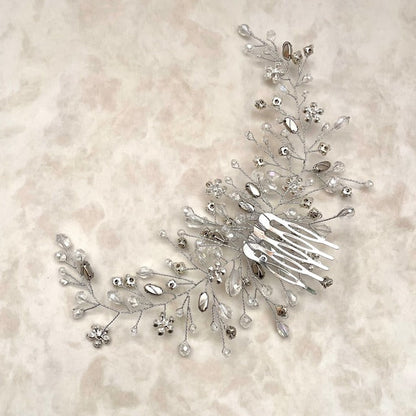 【ヘッドドレス】edelweiss ブライダル小枝ヘッドアクセサリー 【結婚式 ヘアアクセサリー】