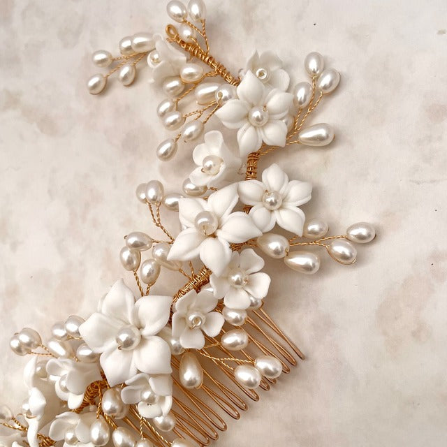 【ヘッドドレス】Mimi ブライダル小枝ヘッドアクセサリー 【結婚式 ヘアアクセサリー】