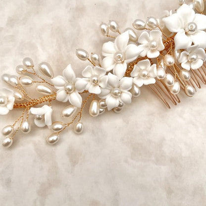 【ヘッドドレス】Mimi ブライダル小枝ヘッドアクセサリー 【結婚式 ヘアアクセサリー】