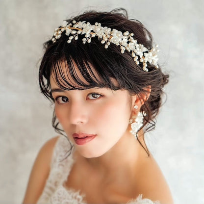 【ヘッドドレス】Mimi ブライダル小枝ヘッドアクセサリー 【結婚式 ヘアアクセサリー】
