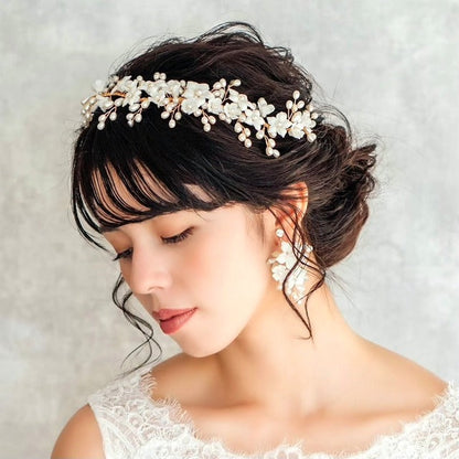 【ヘッドドレス】Mimi ブライダル小枝ヘッドアクセサリー 【結婚式 ヘアアクセサリー】