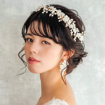 【ヘッドドレス】Mimi ブライダル小枝ヘッドアクセサリー 【結婚式 ヘアアクセサリー】