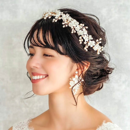 【ヘッドドレス】Mimi ブライダル小枝ヘッドアクセサリー 【結婚式 ヘアアクセサリー】