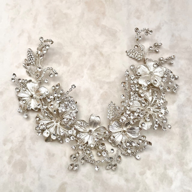 【ヘッドドレス】caline ブライダルビジューヘッドアクセサリー 【結婚式 ヘアアクセサリー】