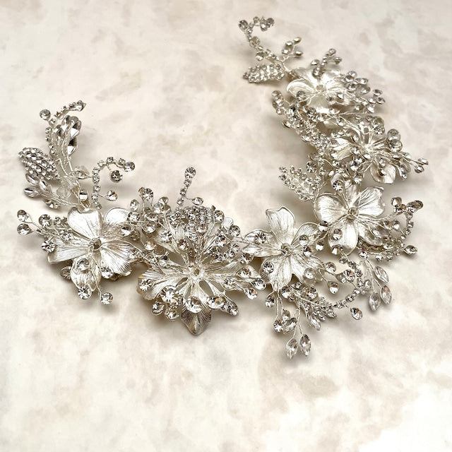 【ヘッドドレス】caline ブライダルビジューヘッドアクセサリー 【結婚式　ヘアアクセサリー】